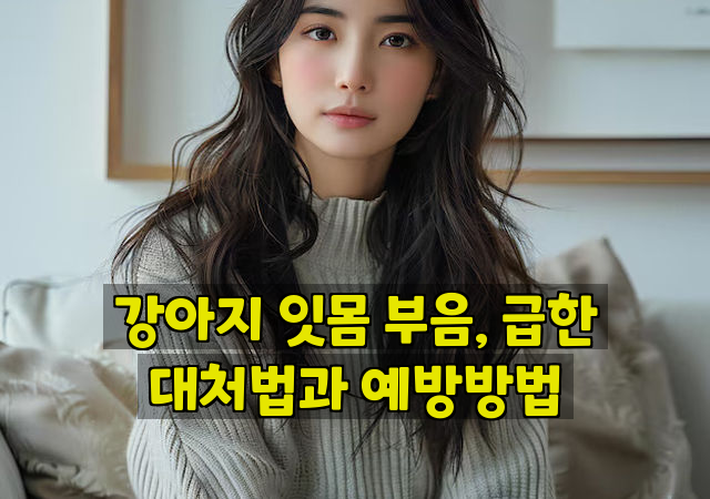 강아지 잇몸 부음, 급한 대처법과 예방방법